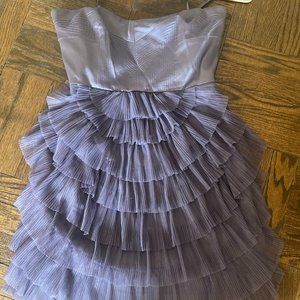 BCBG Plum Ruffle Dress